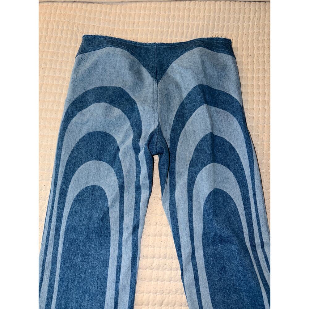 Annie Isabella Blue Striped Jeans Size 42